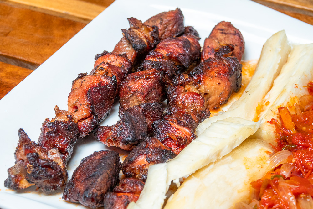 pork skewers grill (2 sticks)